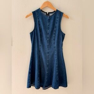 Topshop Blue Denim Mini Dress